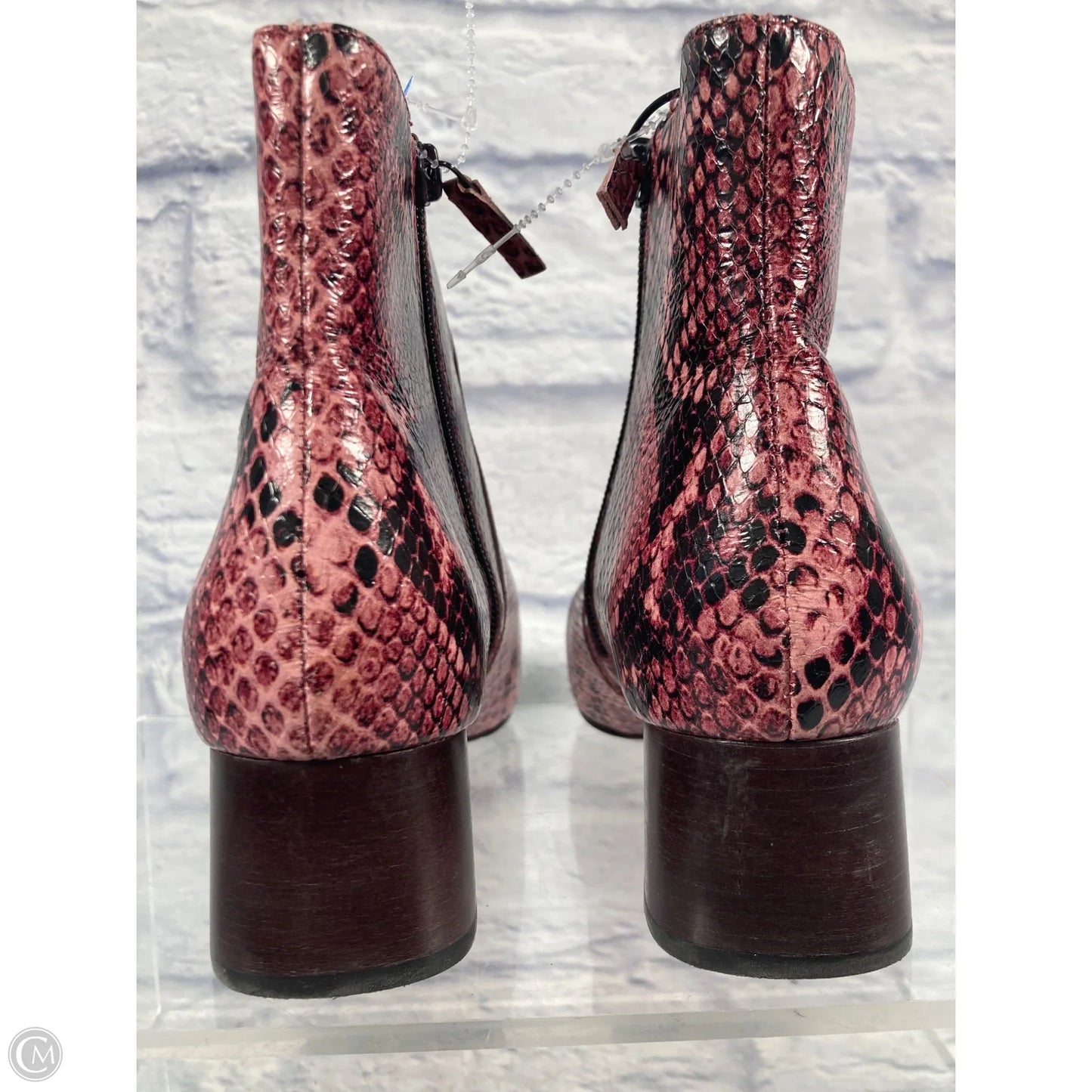 Boots Ankle Flats By Anthropologie In Pink, Size: 8