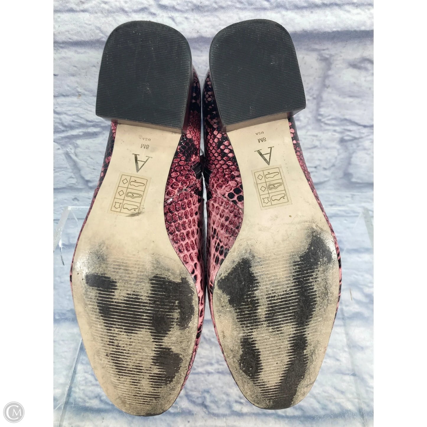 Boots Ankle Flats By Anthropologie In Pink, Size: 8