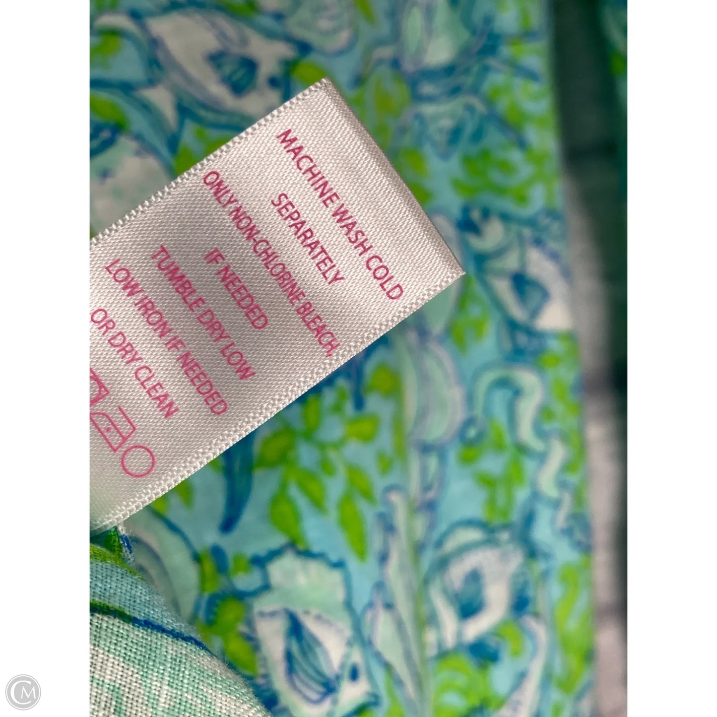 Top Long Sleeve Designer By Lilly Pulitzer In Blue & Green, Size: Xxs