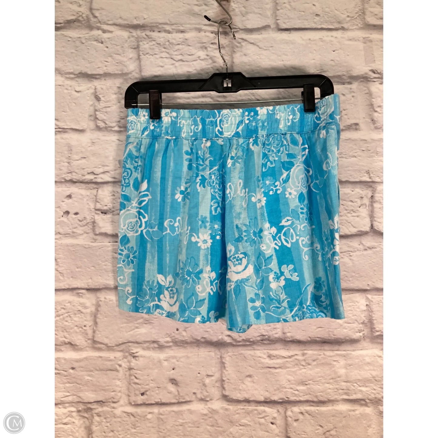 Shorts Designer By Lilly Pulitzer In Blue & White, Size: 0