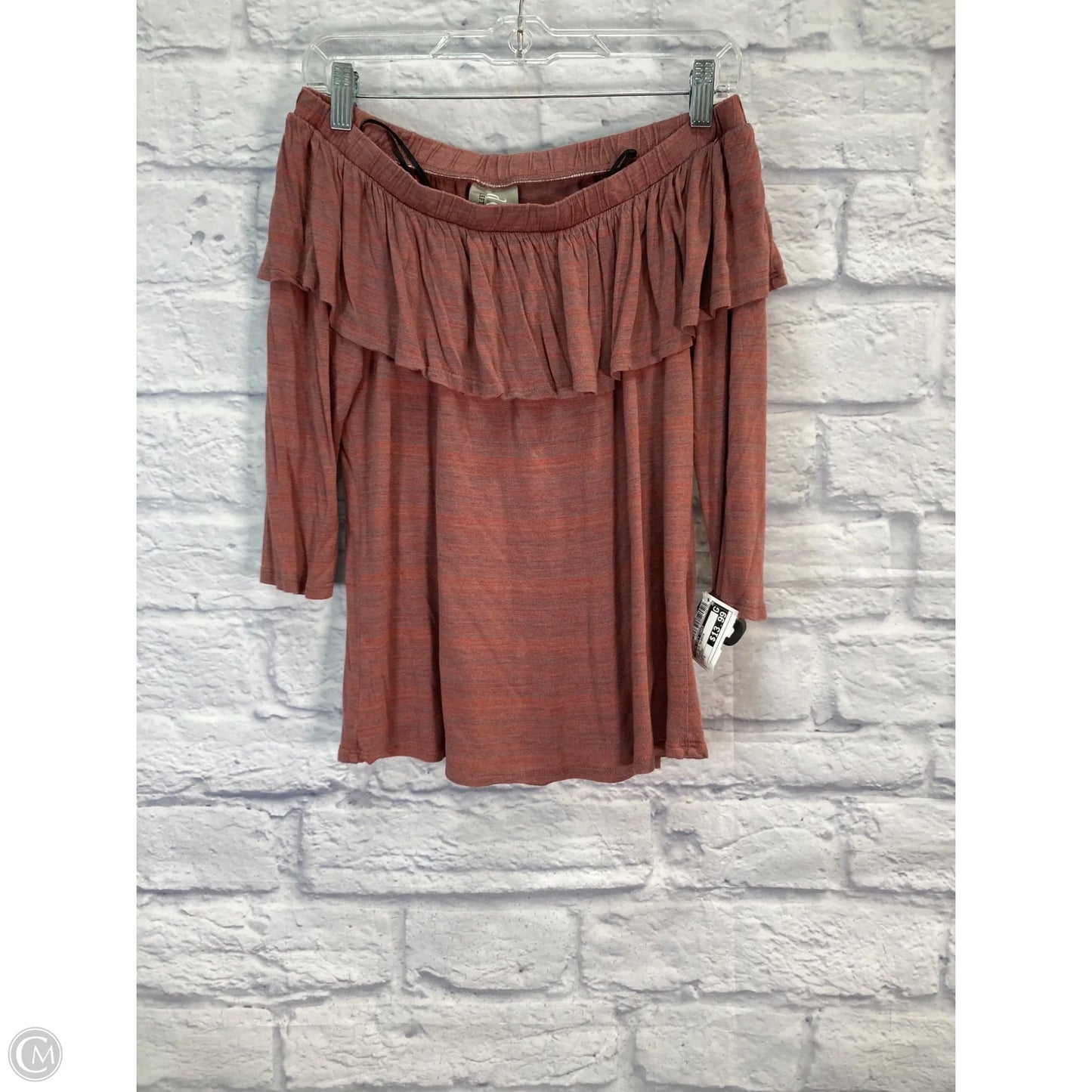 Top 3/4 Sleeve By Dolan Left Coast In Orange, Size: S