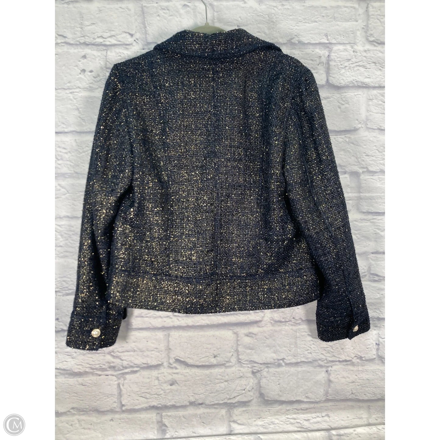 Jacket Other By Chicos In Blue & Gold, Size: M