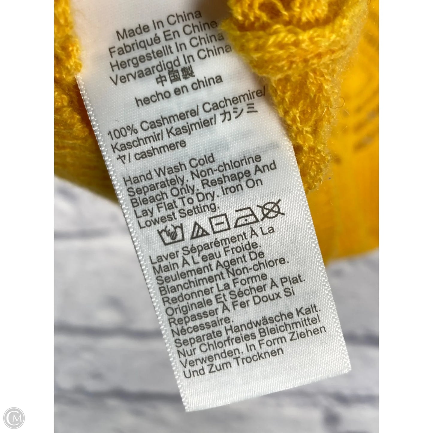 Sweater Cashmere By J. Crew In Yellow, Size: M