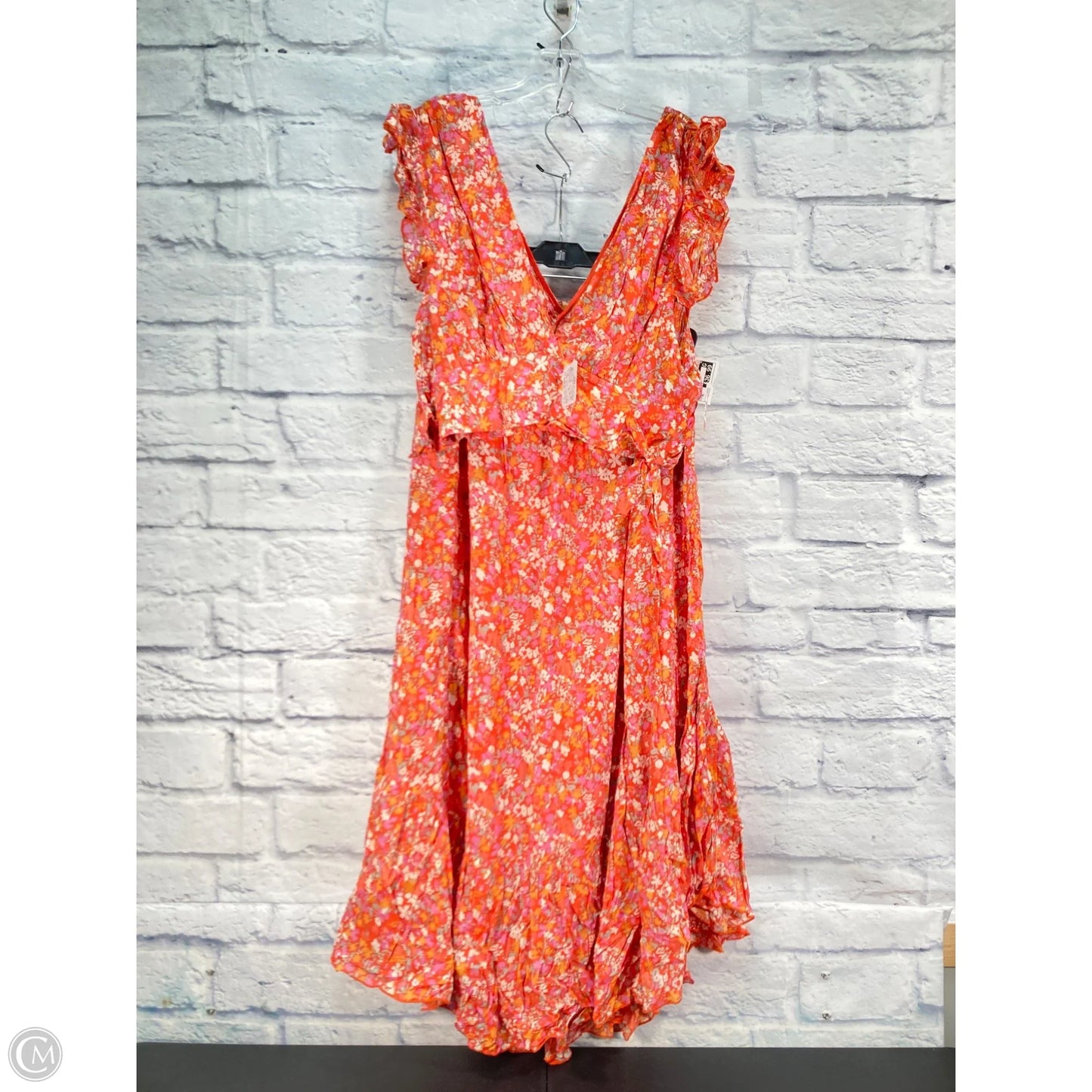 Skirt Set 2pc By Free People In Orange & Pink, Size: Xl