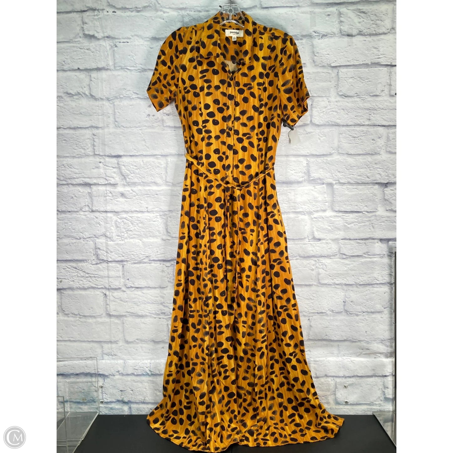Dress Casual Maxi By Porridge In Black & Gold, Size: Xs