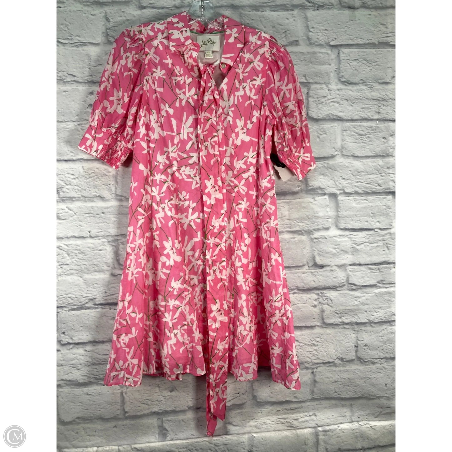 Dress Designer By Lilly Pulitzer In Pink & White, Size: Xxs