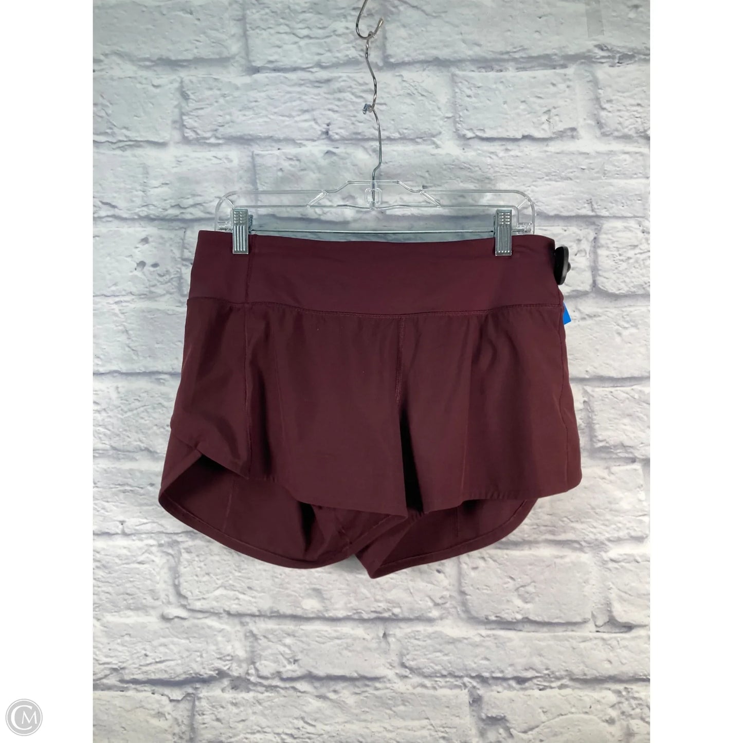 Athletic Shorts By Lululemon In Maroon, Size: M