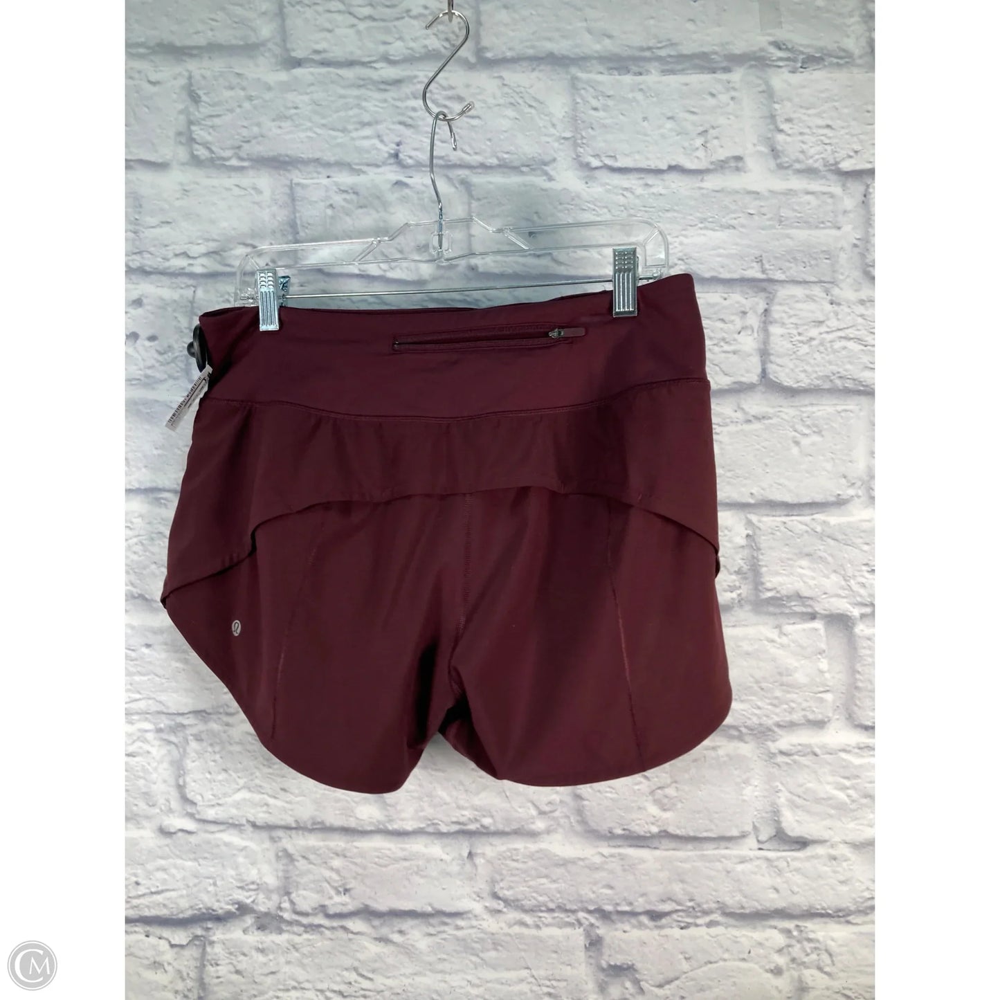 Athletic Shorts By Lululemon In Maroon, Size: M