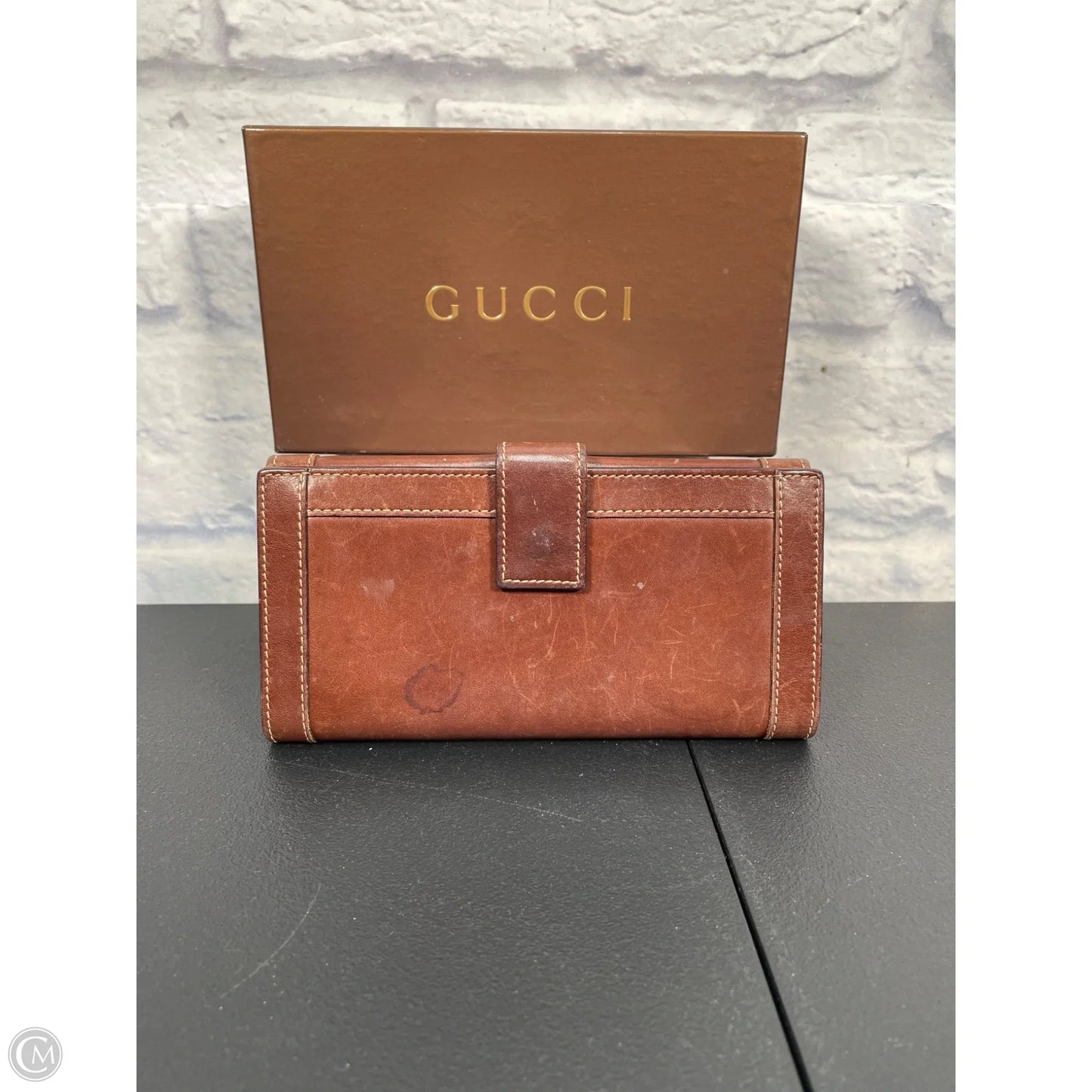 Wallet Luxury Designer By Gucci, Size: Large