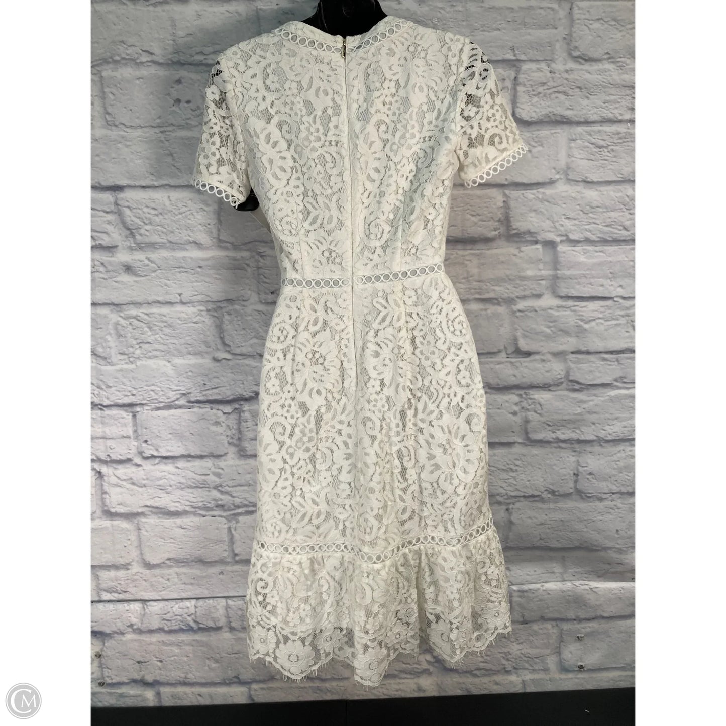 Dress Designer By Karl Lagerfeld In Cream, Size: Xs