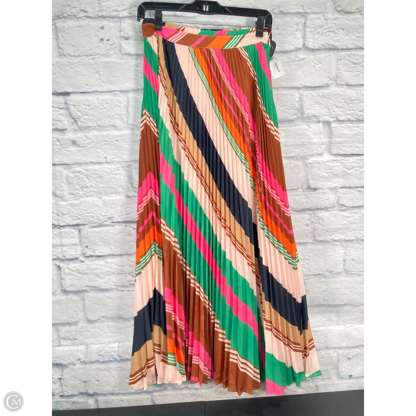 Skirt Maxi By Maeve In Green & Pink, Size: 4