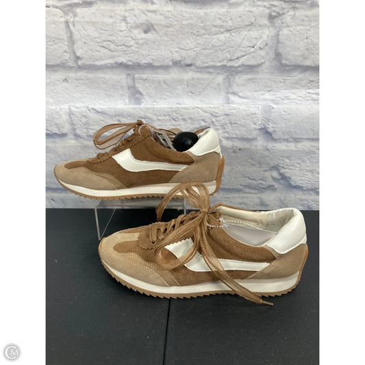 Shoes Sneakers By Dolce Vita In Brown & Cream, Size: 7.5