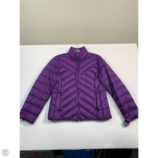 Jacket Puffer & Quilted By Talbots In Purple, Size: Mp