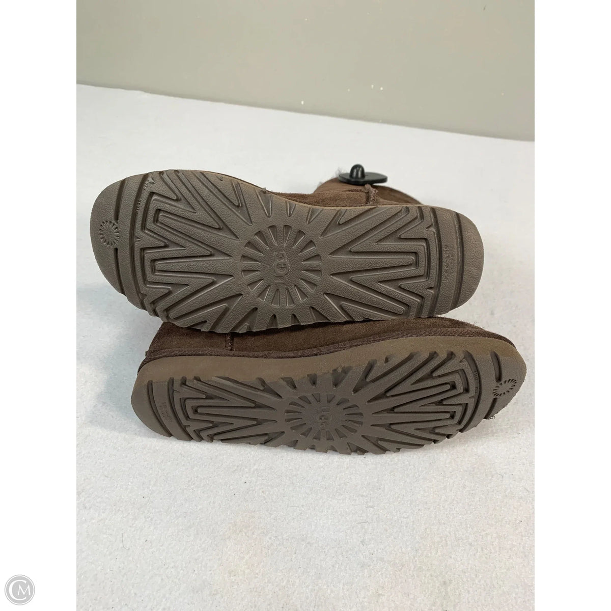 Boots Designer By Ugg In Brown, Size: 8