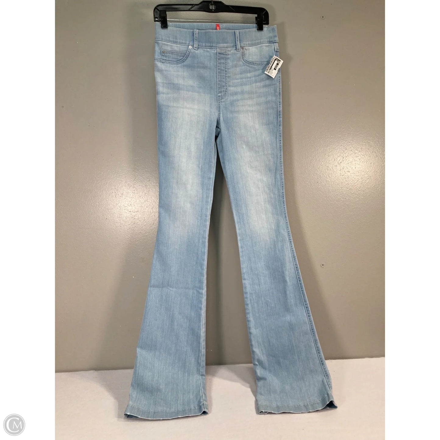 Jeans Flared By Spanx In Blue Denim, Size: 4