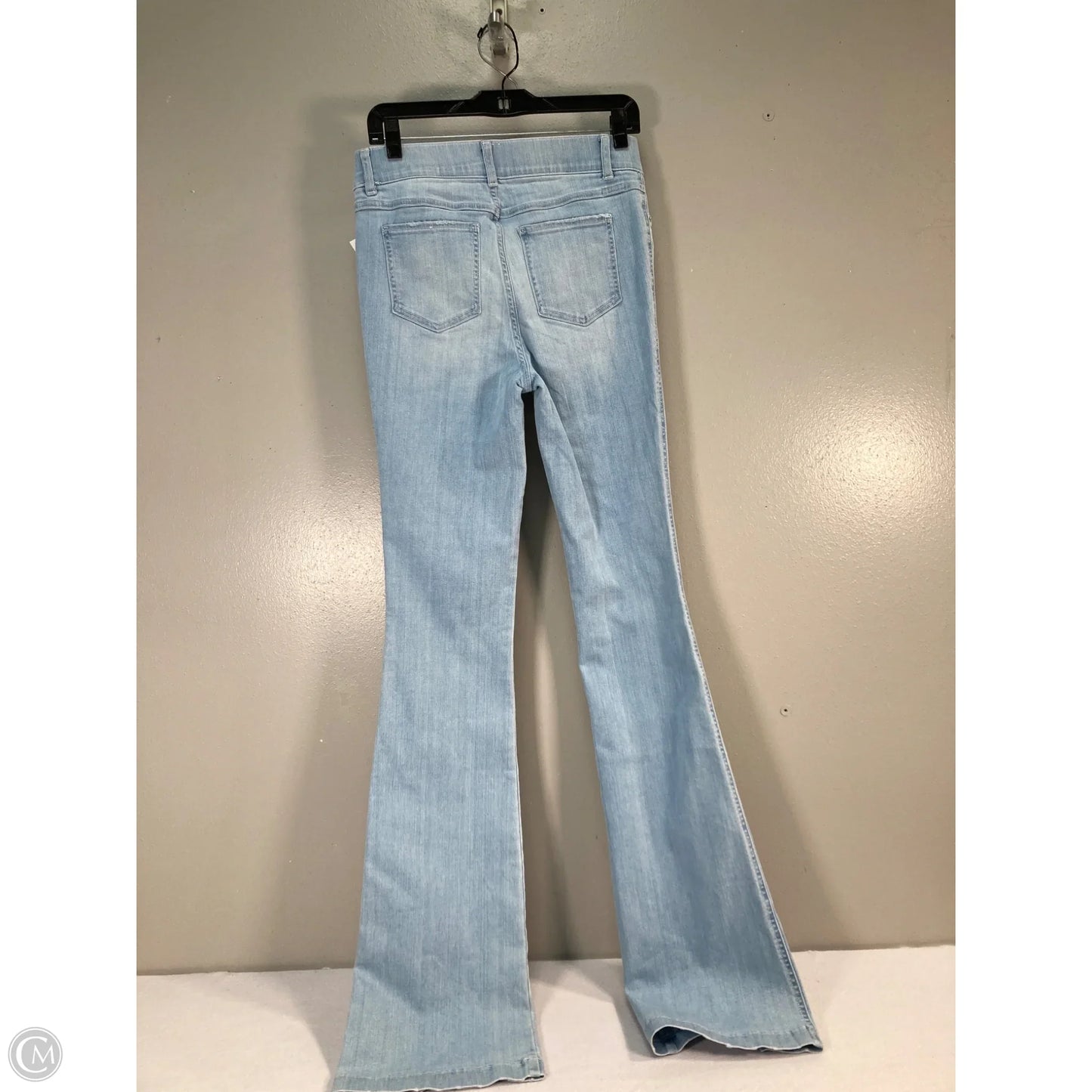 Jeans Flared By Spanx In Blue Denim, Size: 4