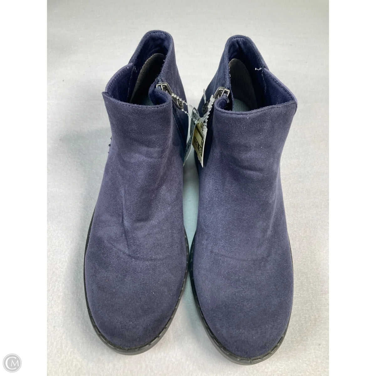 Boots Ankle Flats By Bzees In Navy, Size: 7.5
