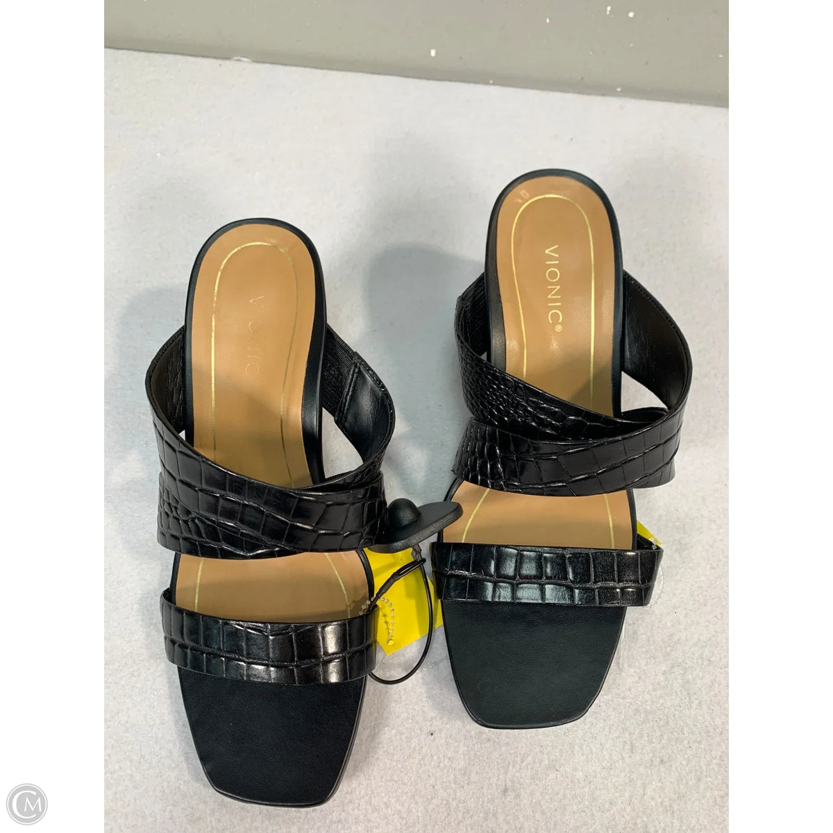 Sandals Heels Block By Vionic In Black, Size: 8
