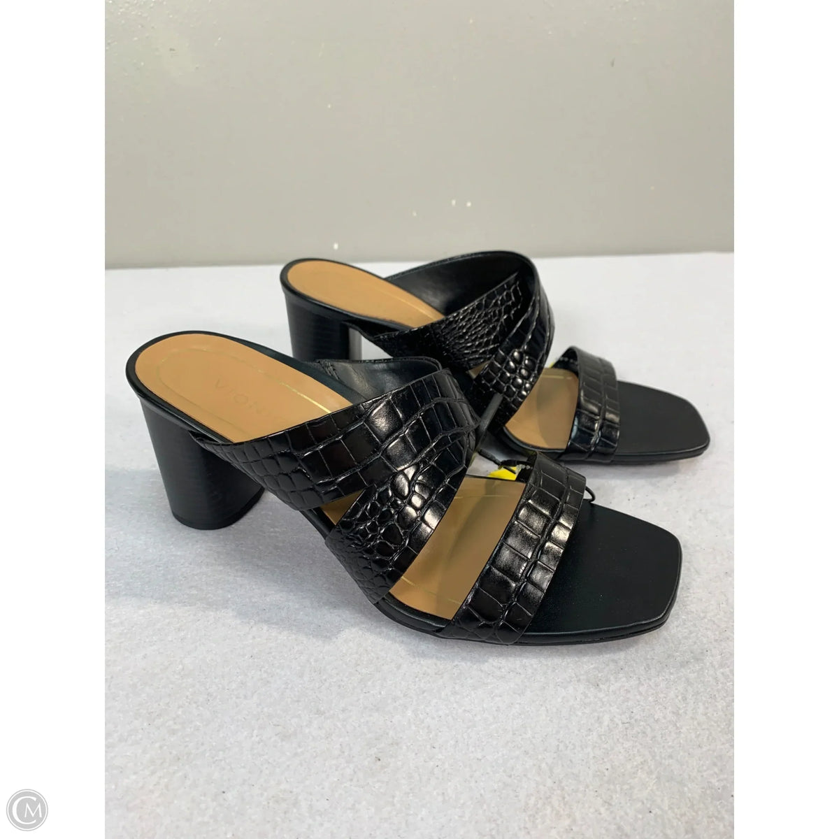 Sandals Heels Block By Vionic In Black, Size: 8