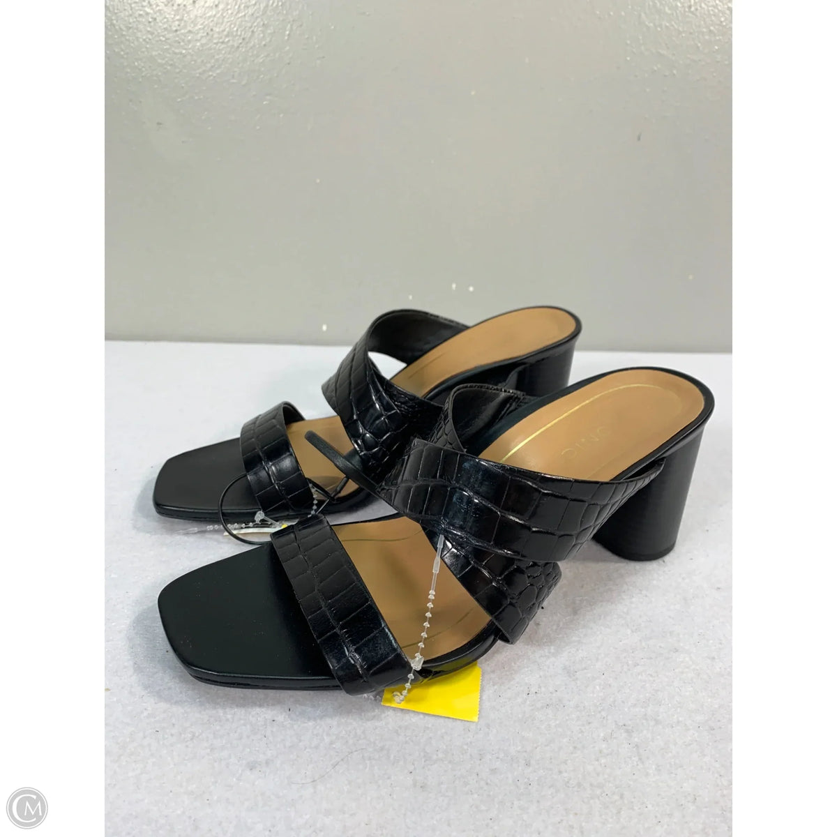 Sandals Heels Block By Vionic In Black, Size: 8