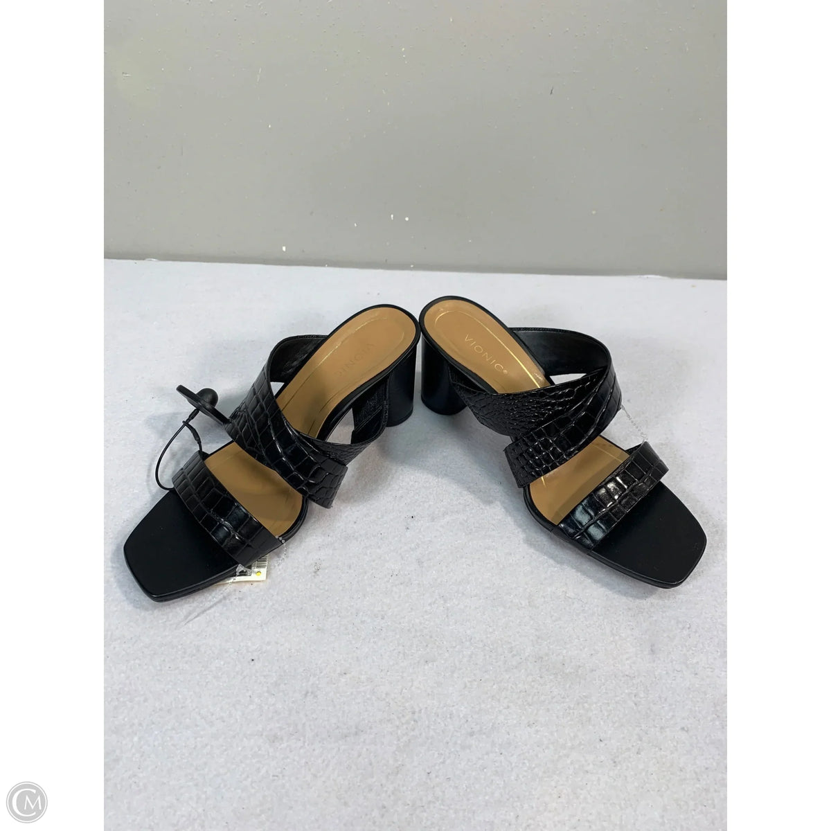 Sandals Heels Block By Vionic In Black, Size: 8