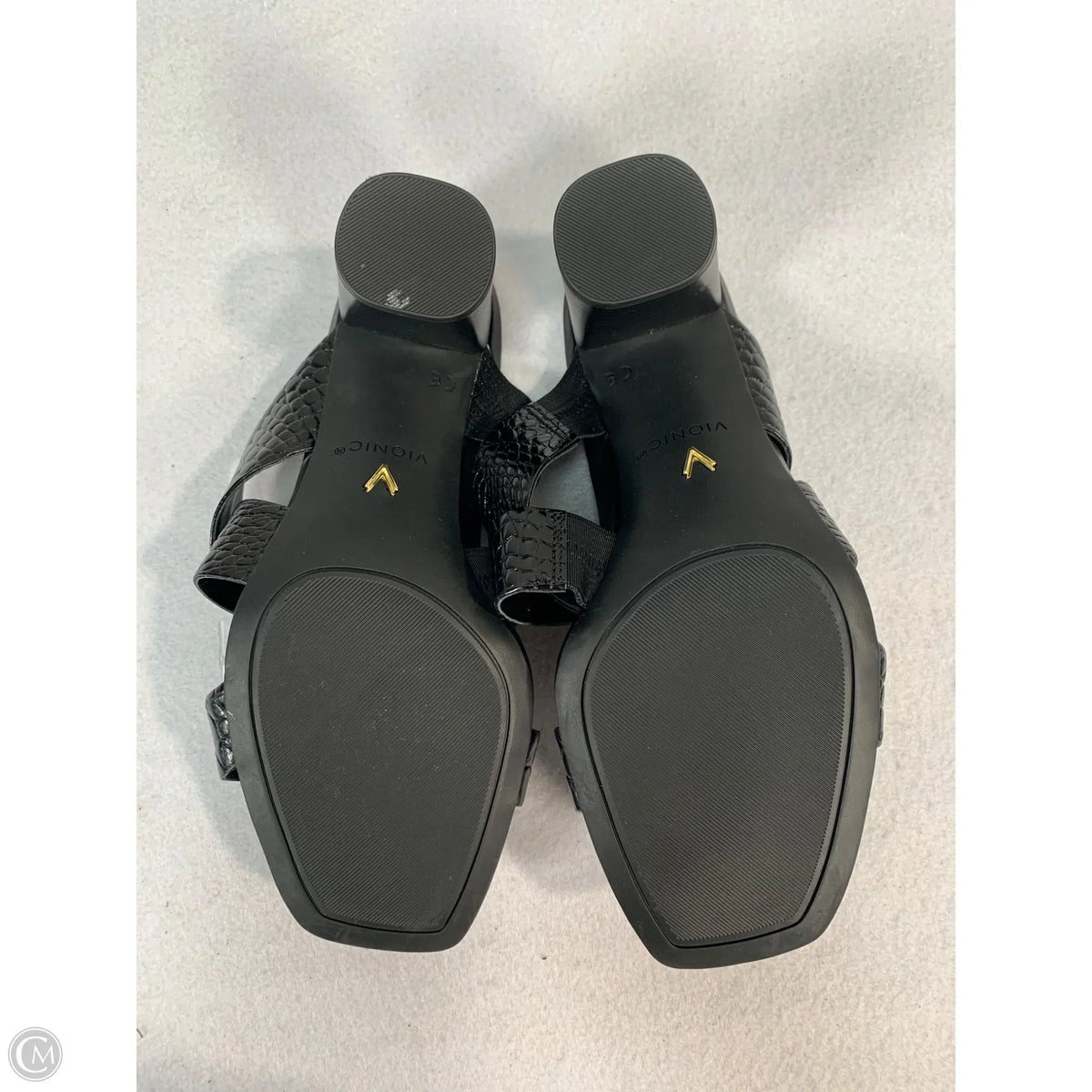 Sandals Heels Block By Vionic In Black, Size: 8