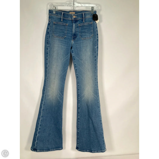 Jeans Flared By Mother Jeans In Blue Denim, Size: 4