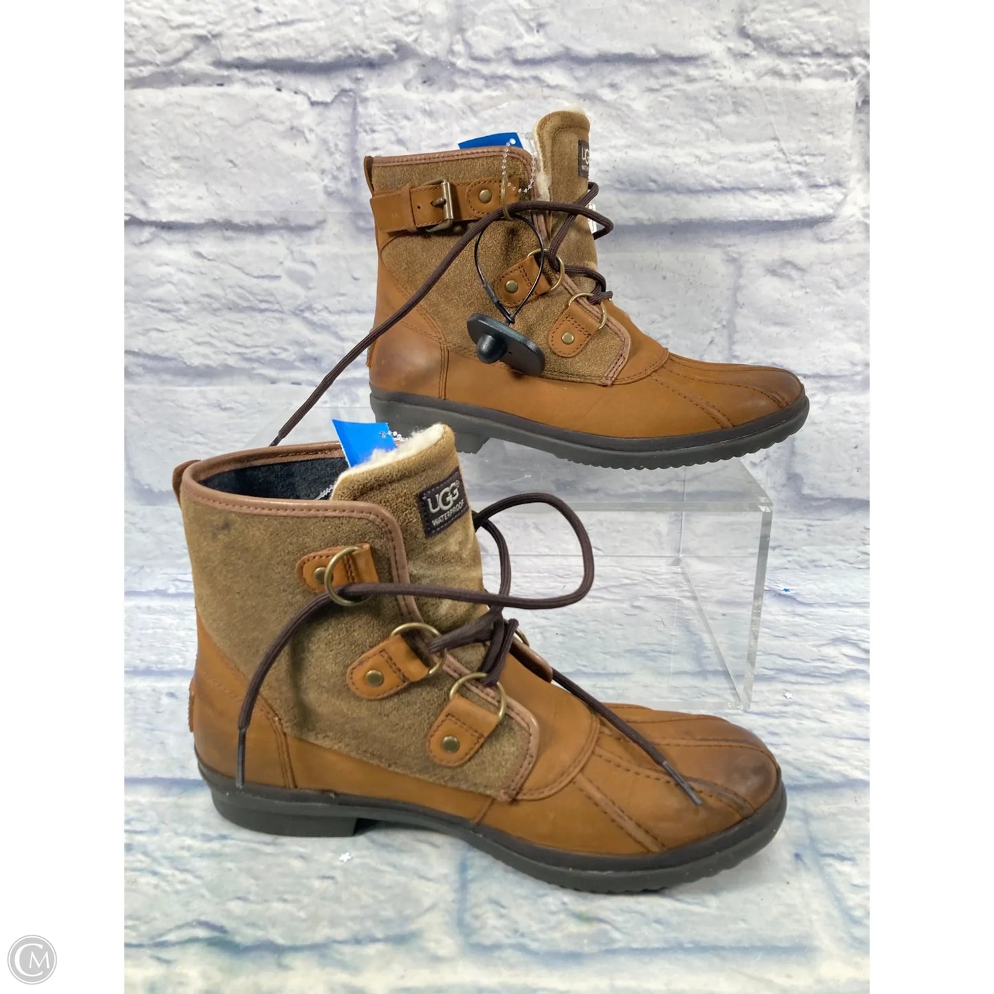 Boots Designer By Ugg In Brown, Size: 8.5