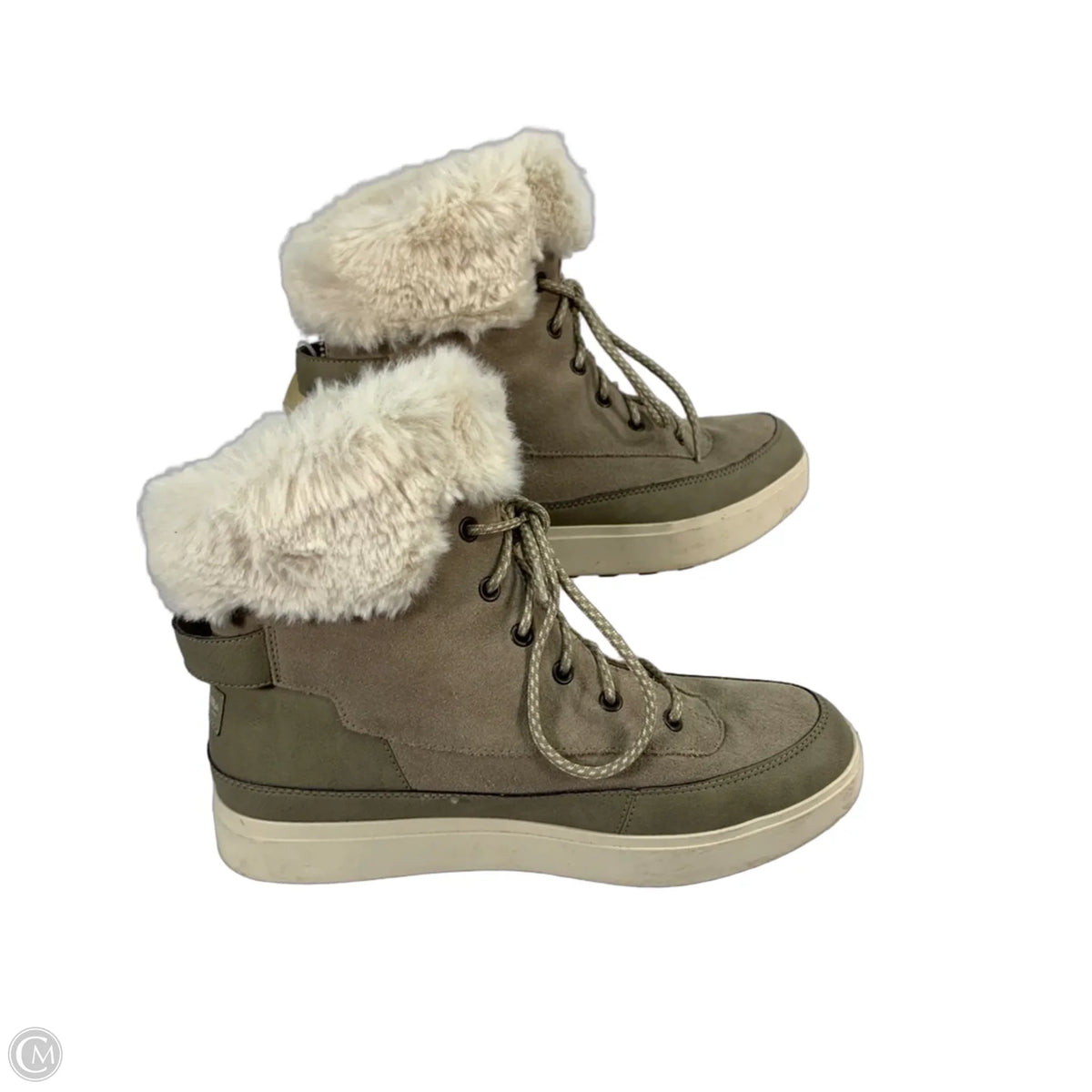 Boots Designer By Ugg In Beige, Size: 10