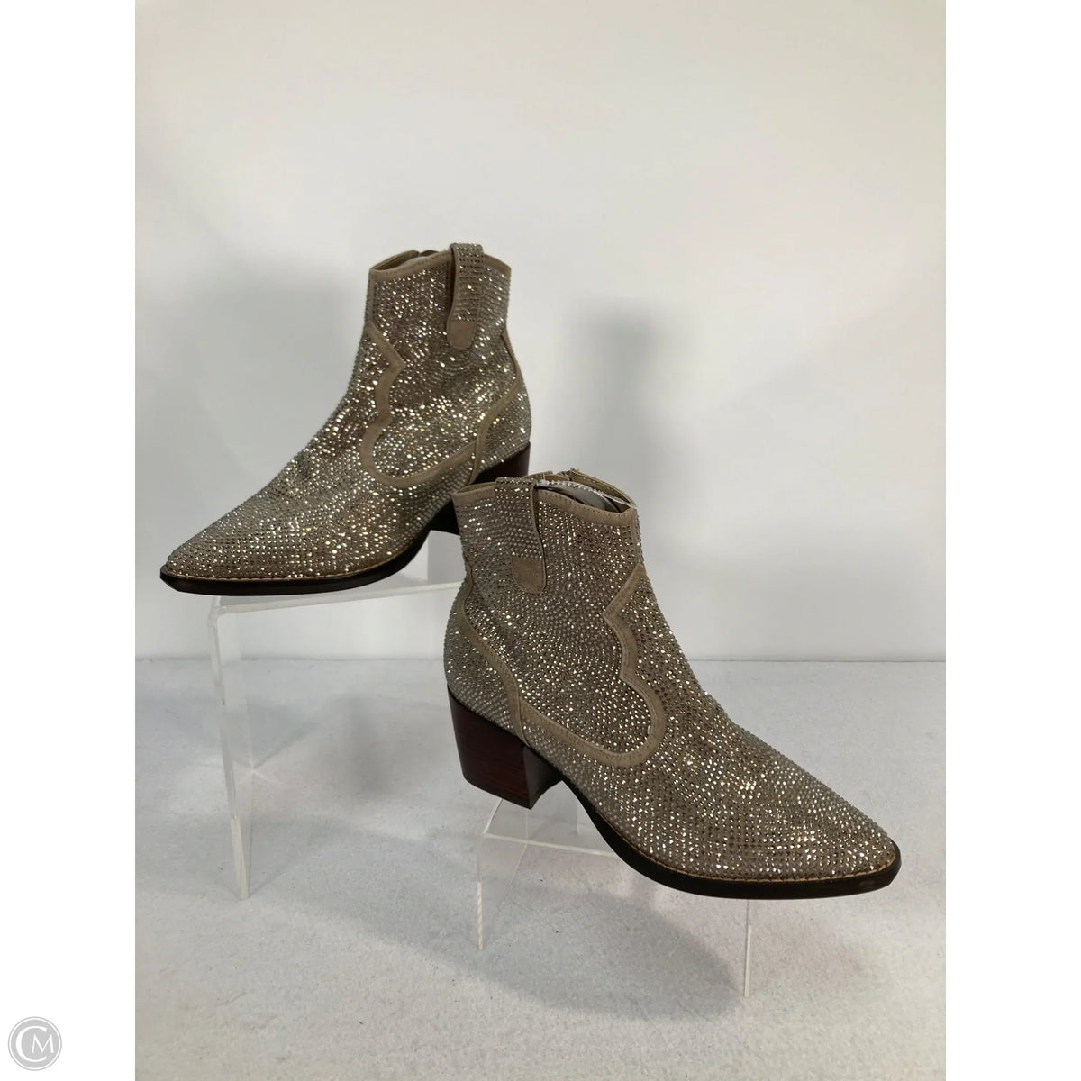 Boots Western By Vaneli In Silver, Size: 9