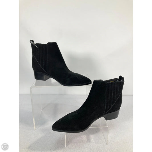 Boots Ankle Flats By Marc Fisher In Black, Size: 8