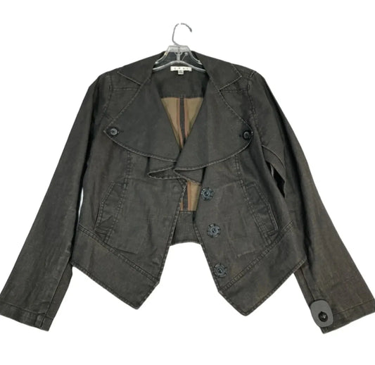 Jacket Denim By Cabi In Black Denim, Size: M