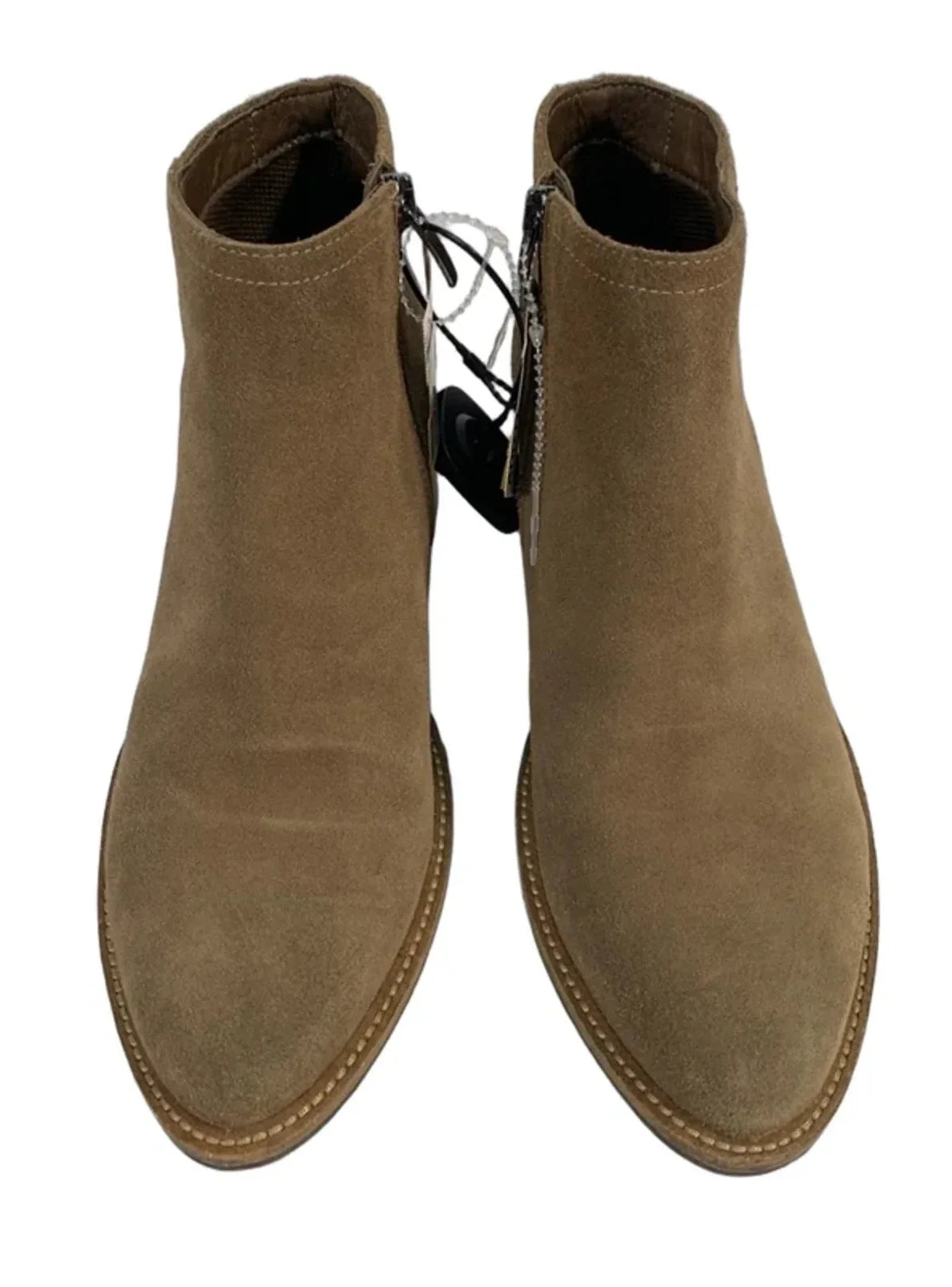 Boots Ankle Flats By Ecco In Tan, Size: 7.5