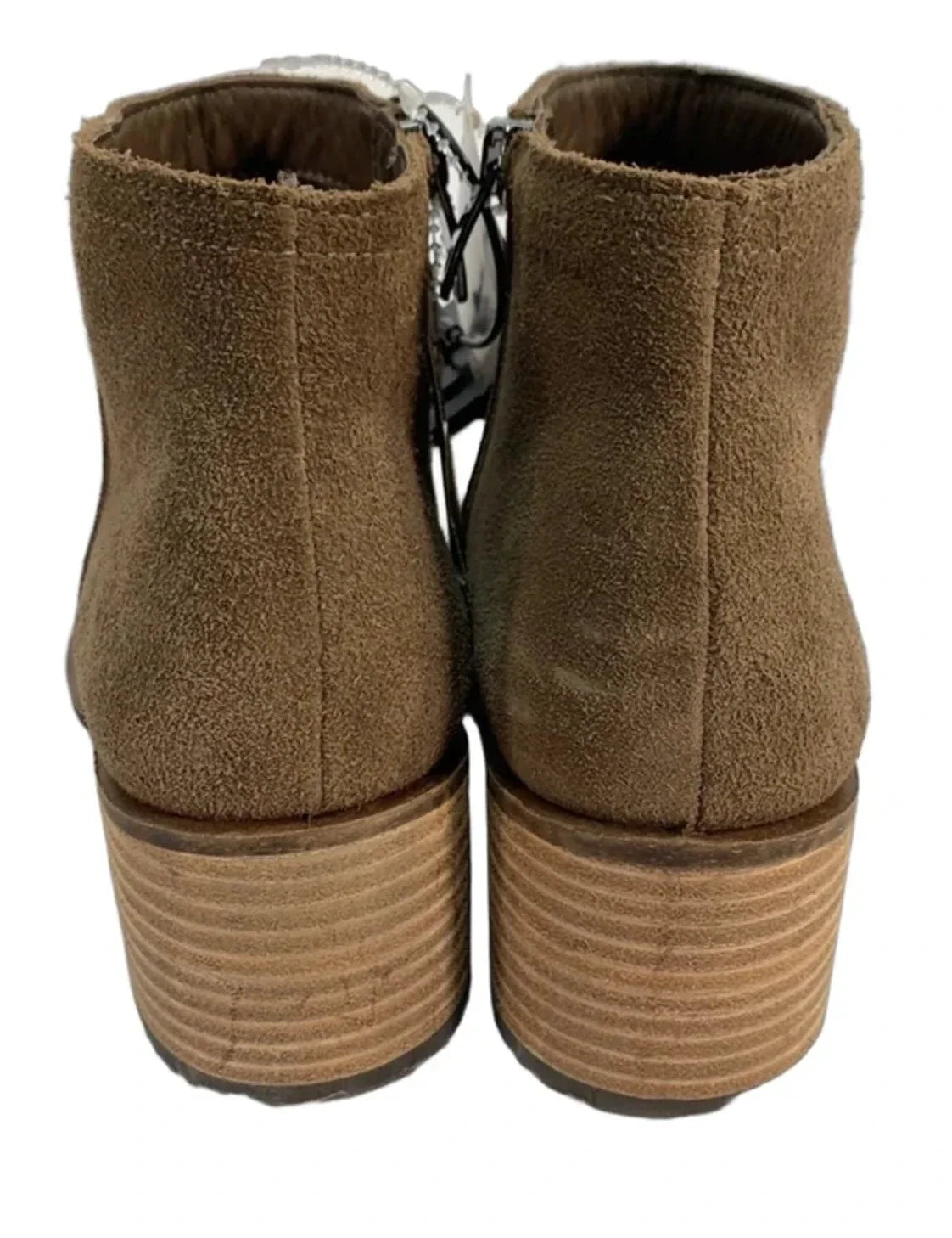 Boots Ankle Flats By Ecco In Tan, Size: 7.5