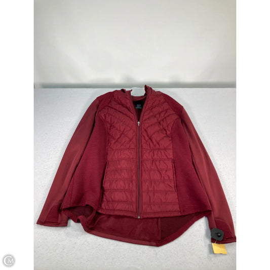Athletic Jacket By Tek Gear In Maroon, Size: 2x