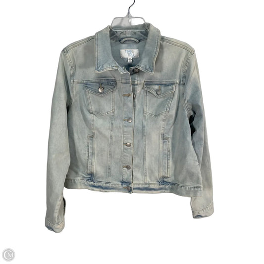 Jacket Denim By Time And Tru In Blue Denim, Size: Xl