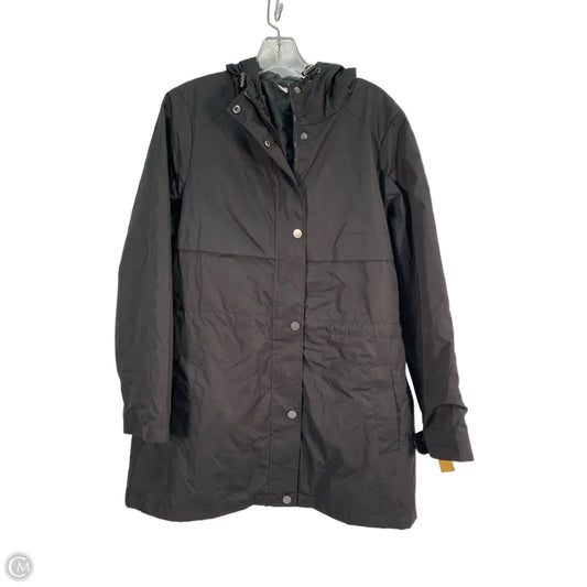 Coat Raincoat By Time And Tru In Black, Size: L