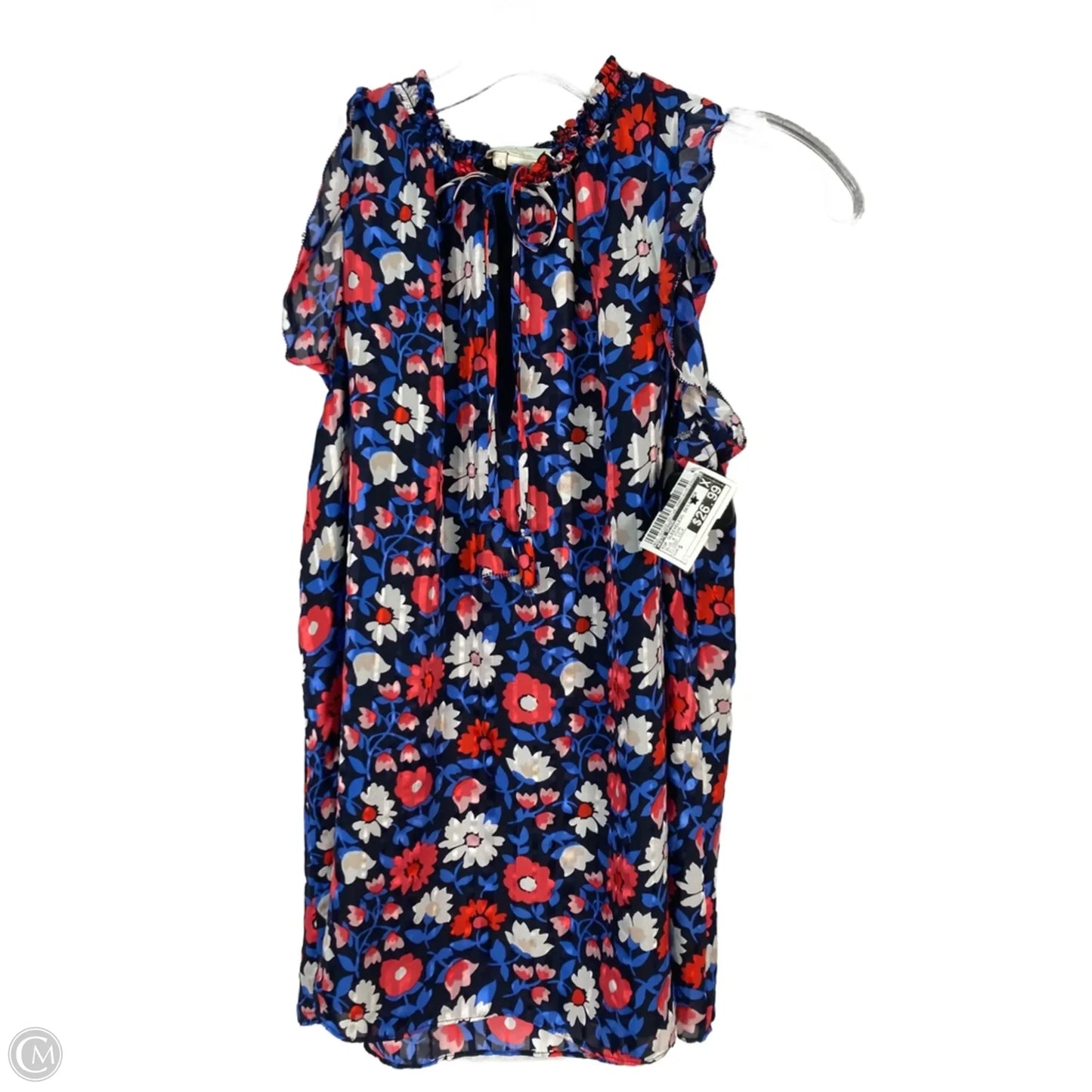 Top Sleeveless Designer By Kate Spade In Blue & Pink, Size: S