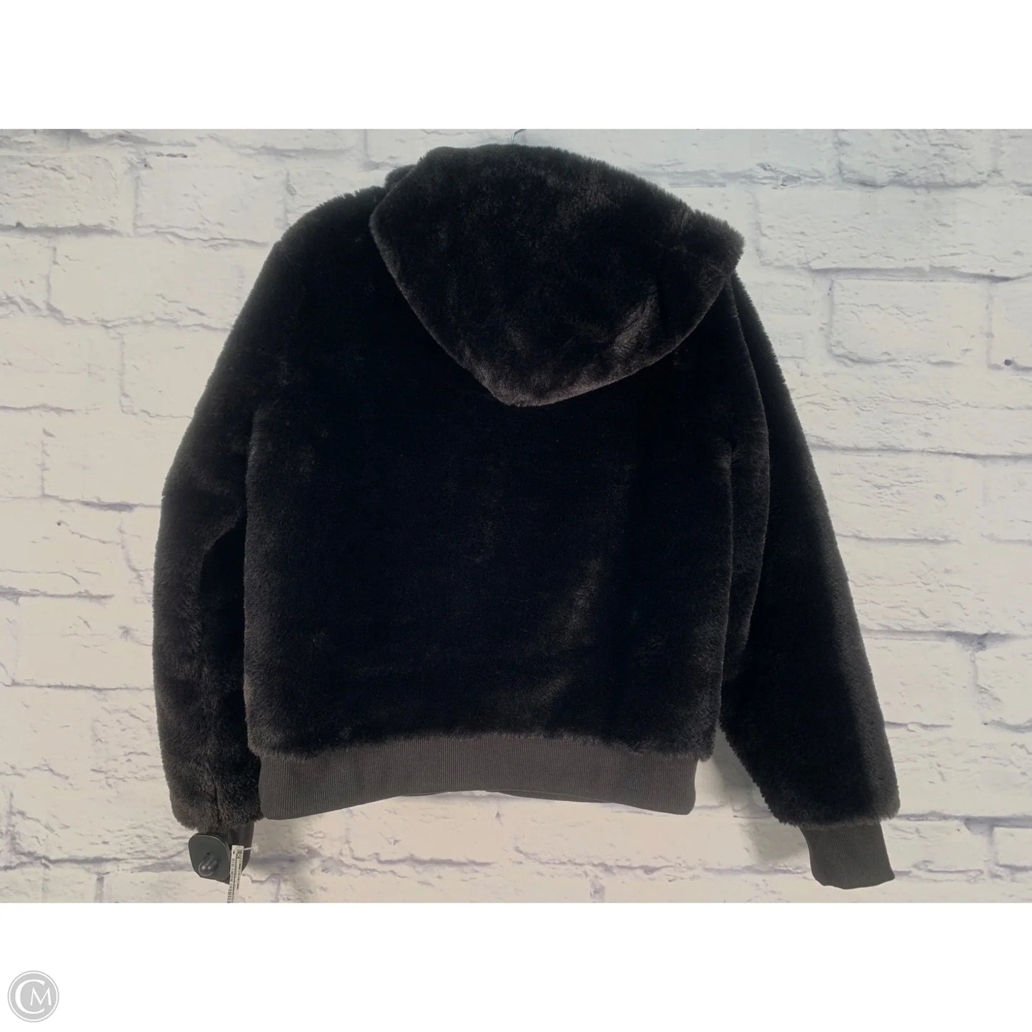 Coat Faux Fur & Sherpa By Athleta In Black, Size: S