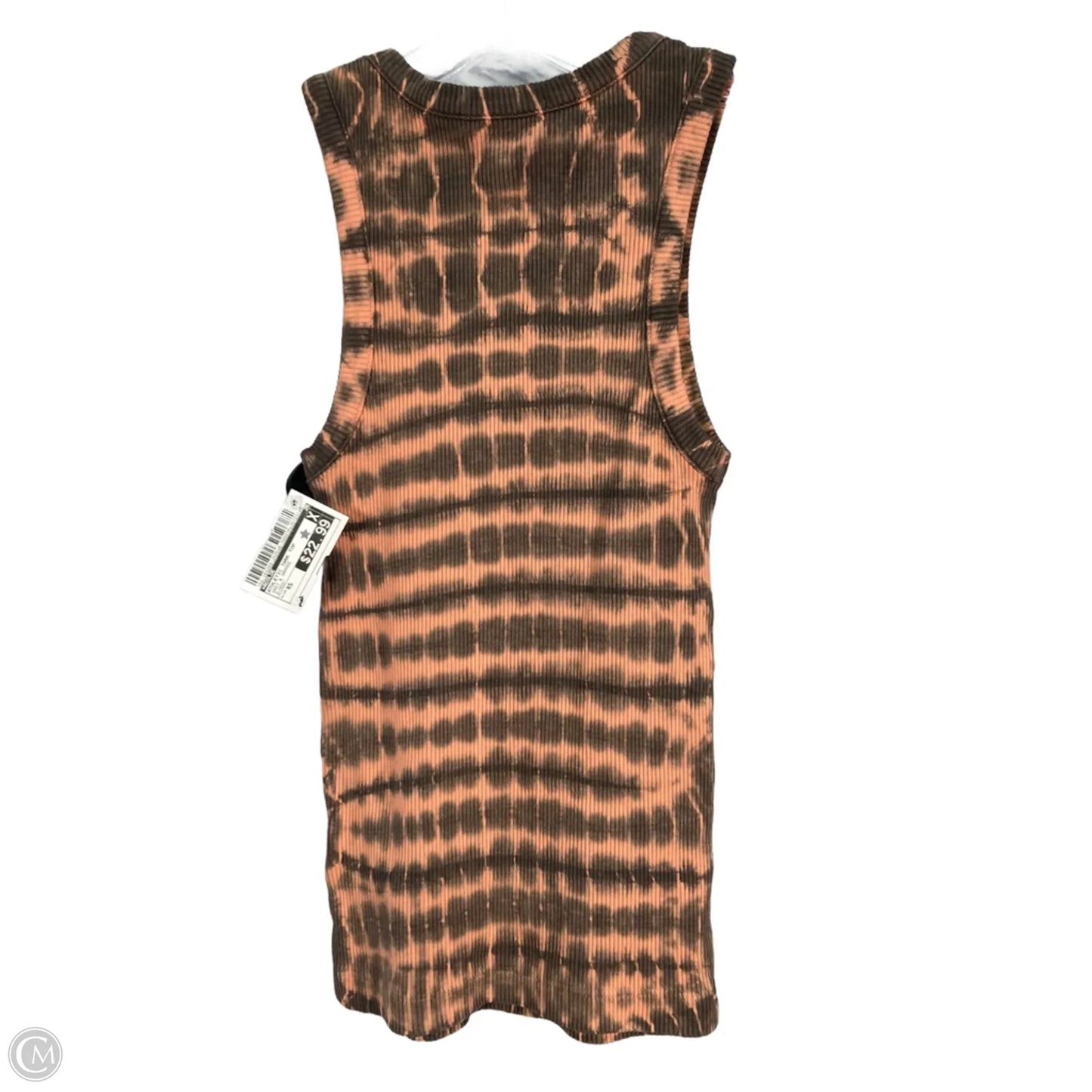 Athletic Tank Top By Agolde In Grey & Orange, Size: Xs