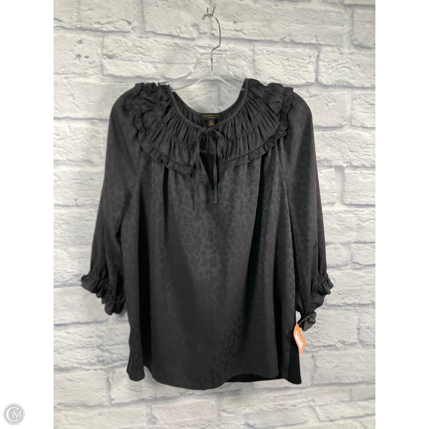 Top 3/4 Sleeve By Current Air In Green, Size: M