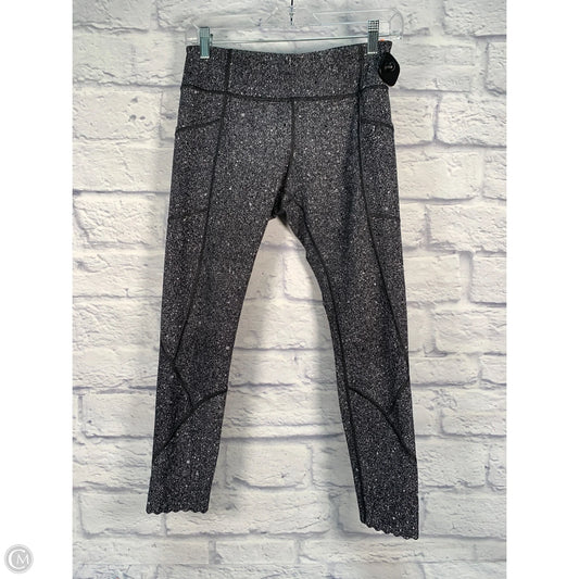 Athletic Leggings Capris By Lululemon In Black & White, Size: M