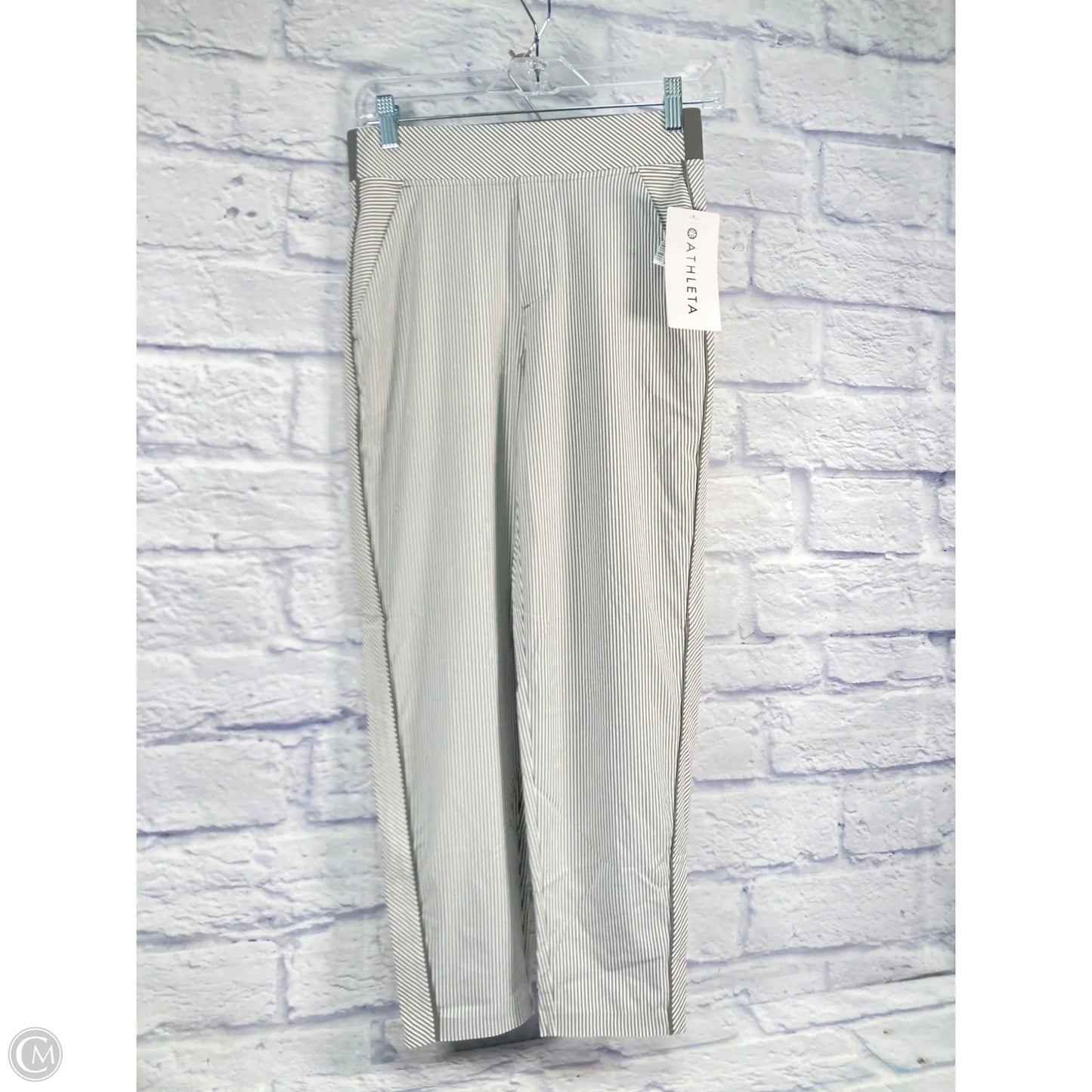 Athletic Pants By Athleta In Grey & White, Size: 0