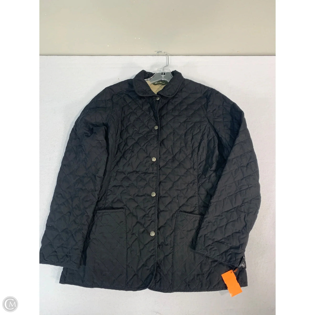 Jacket Puffer & Quilted By Eddie Bauer In Black, Size: L