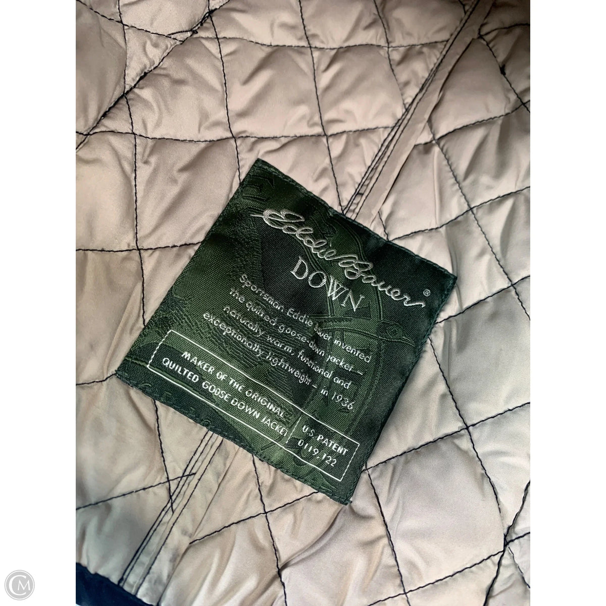 Jacket Puffer & Quilted By Eddie Bauer In Black, Size: L