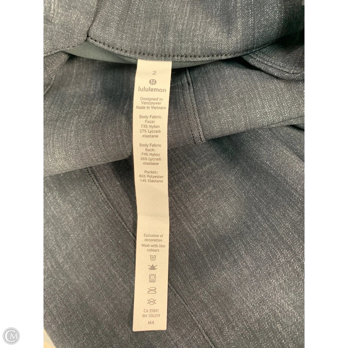 Athletic Pants By Lululemon In Grey, Size: Xs
