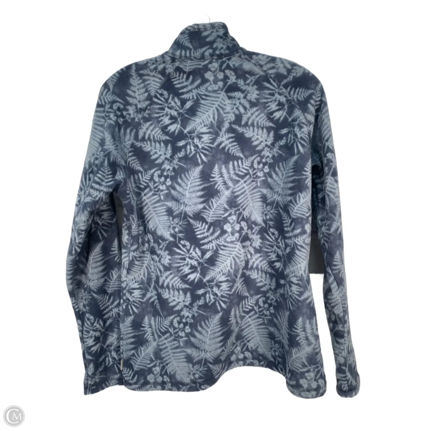 Jacket Fleece By Eddie Bauer In Blue, Size: M