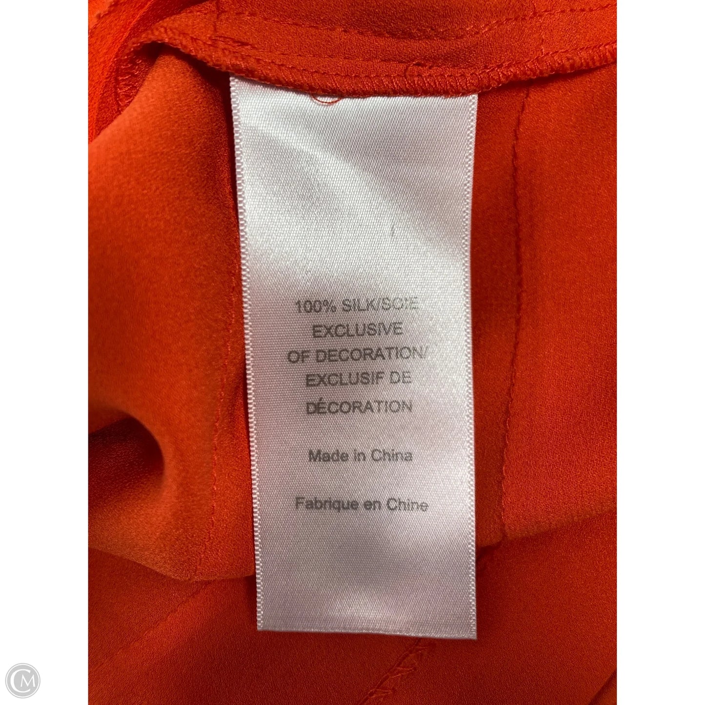 Top Sleeveless Designer By Tory Burch In Orange, Size: S