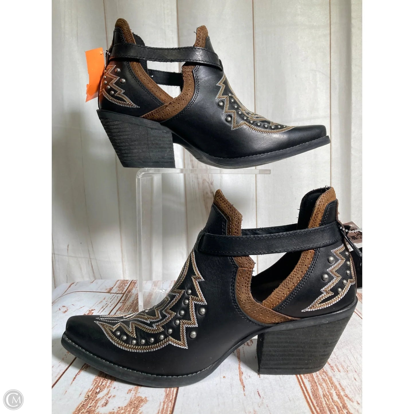 Boots Western By Durango In Black & Brown, Size: 10