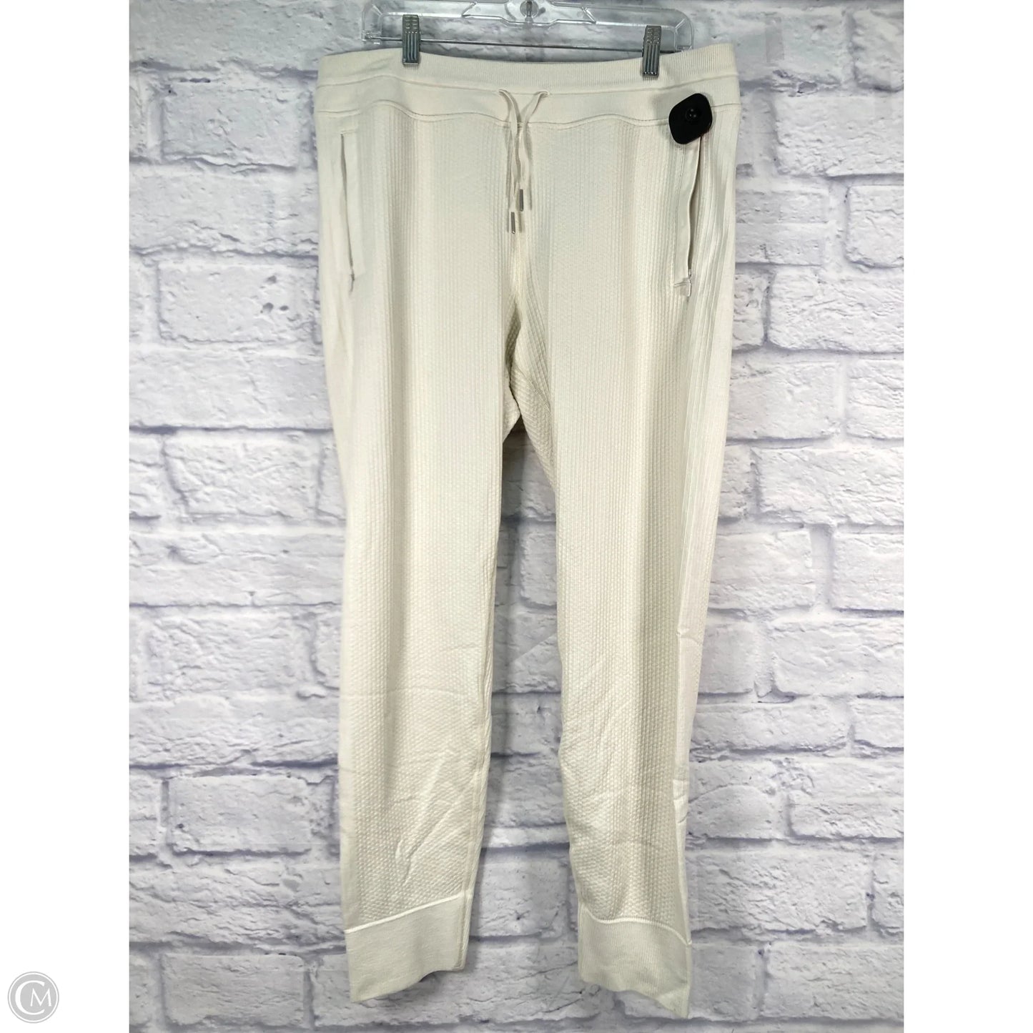 Athletic Pants By Lululemon In Cream, Size: L